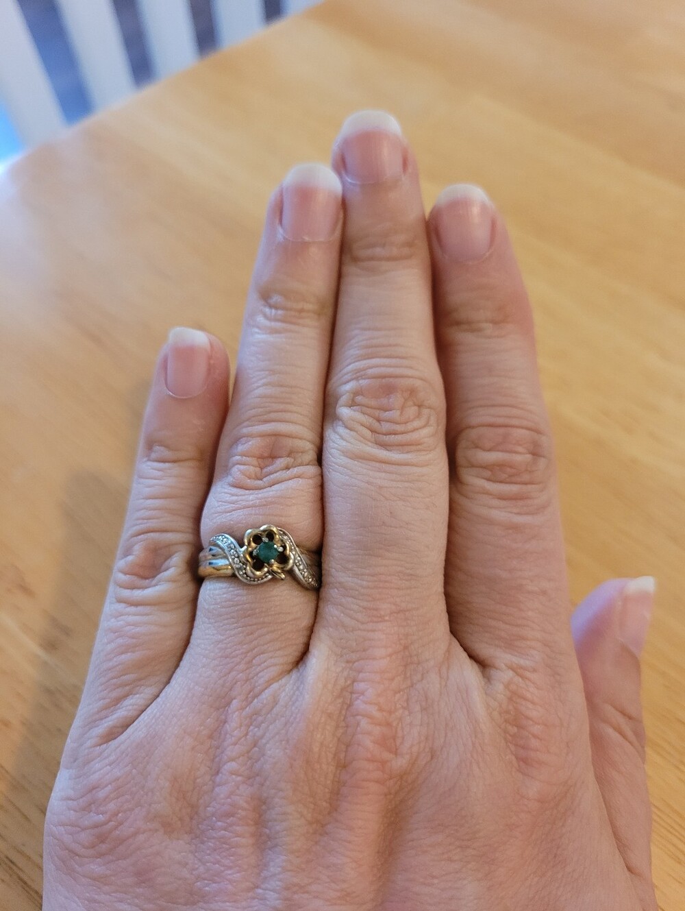 Woman's Shamrock Ring Size 8